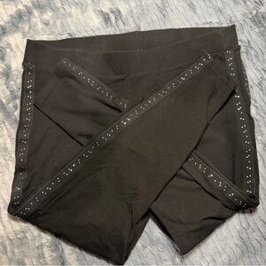Torrid Black Leggings with sparkle detail
